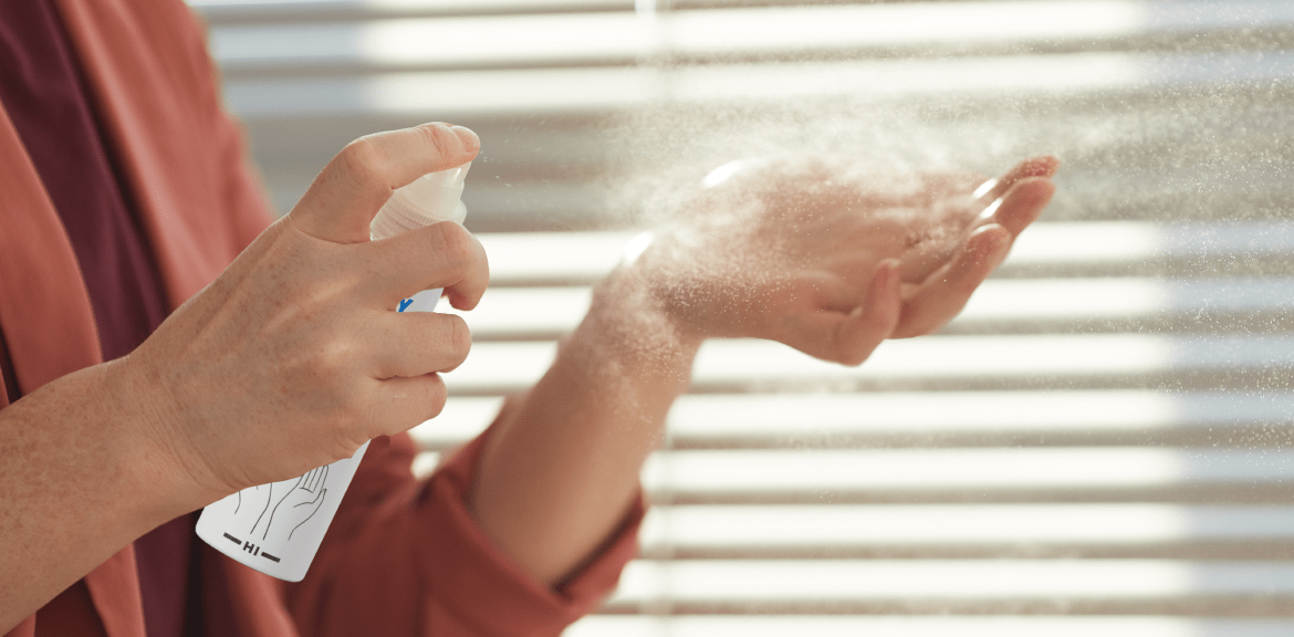 Spray hidroalcohólico manos